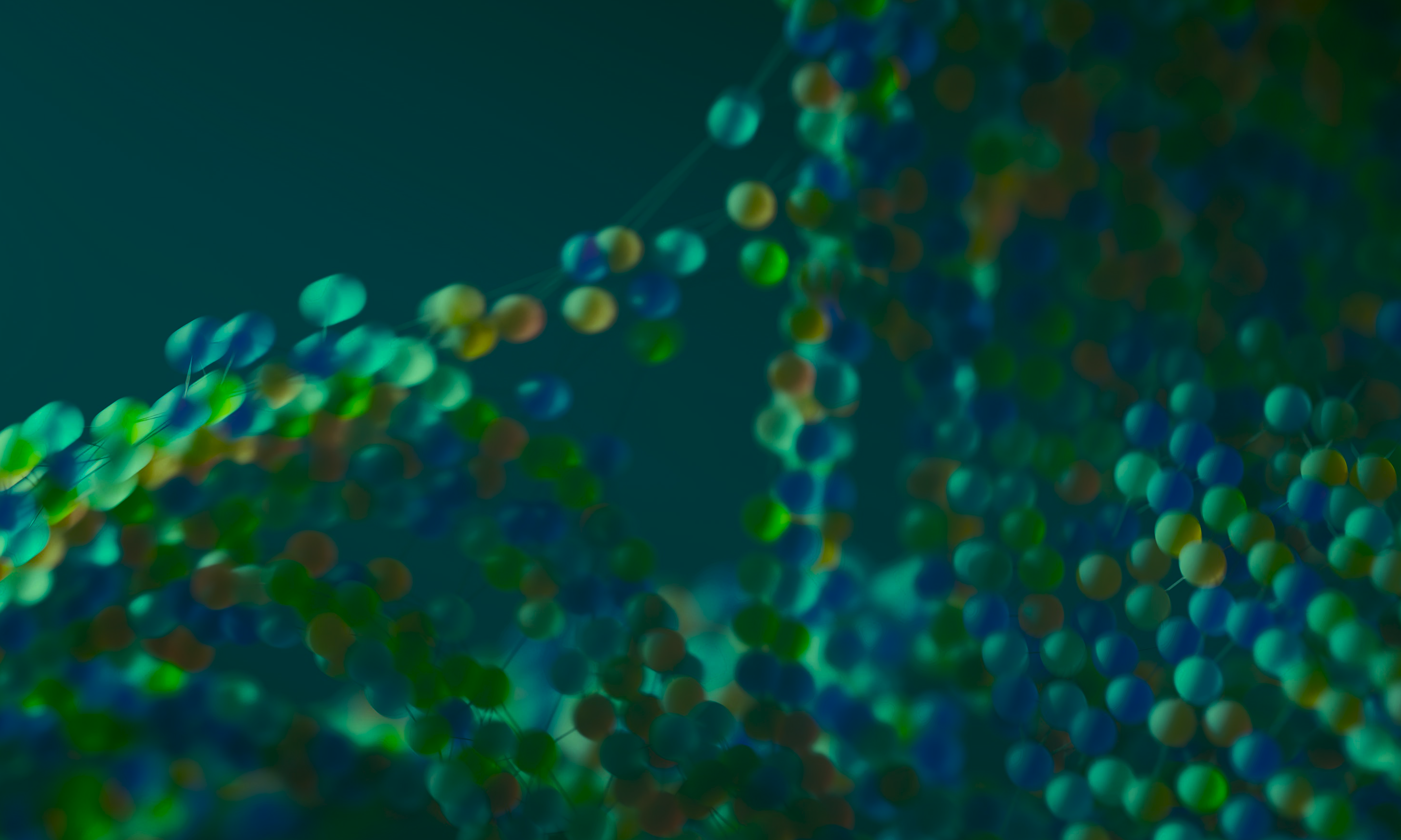 Abstract visualization of AI research