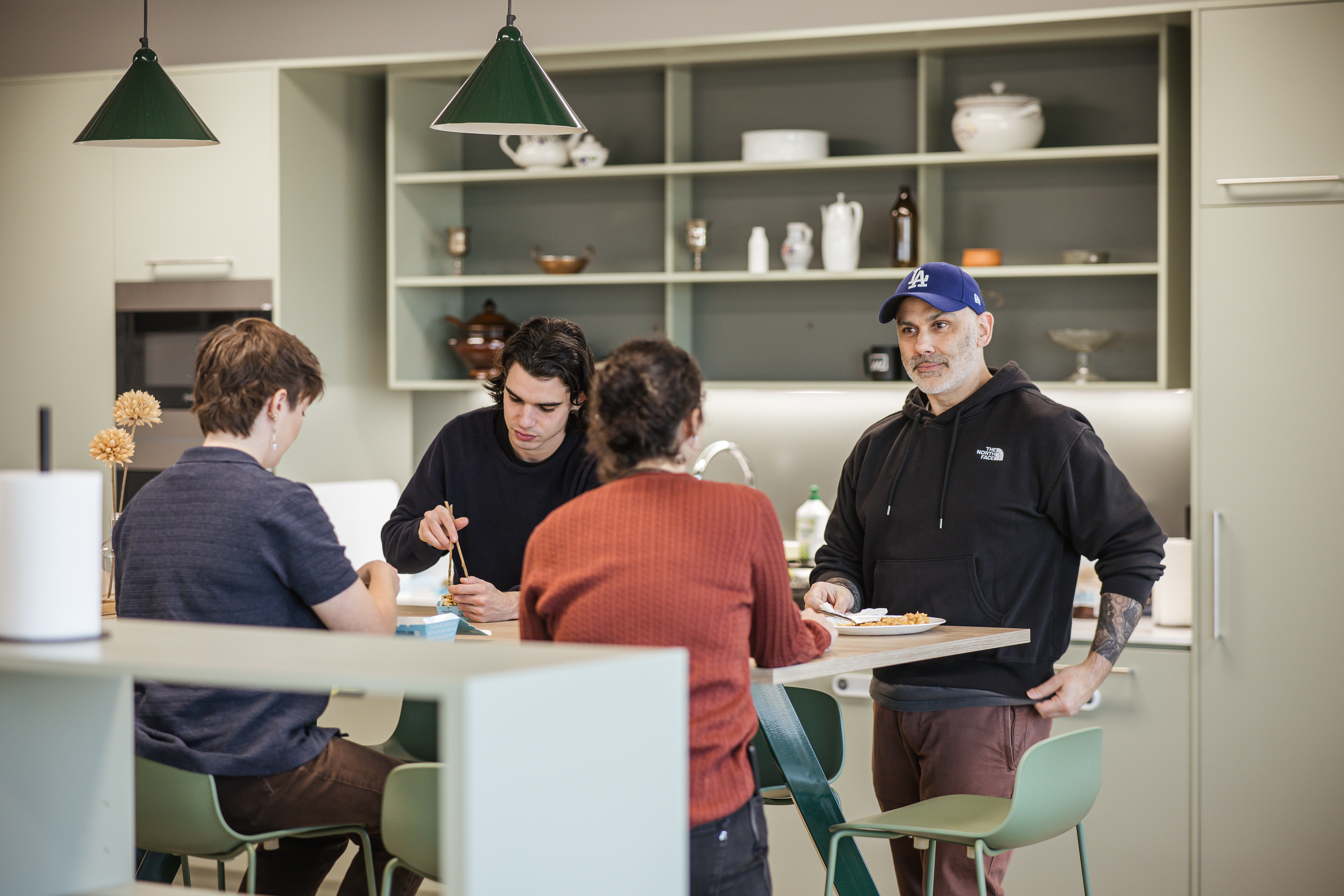 Team lunch in our kitchen
